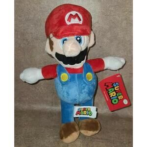 Official Super Mario Bros Mario 12" Plush Good Stuff Toy Nintendo New 2020